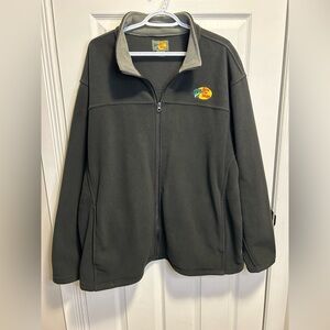Bass Pro Shops Gray and Black Fleece Jacket